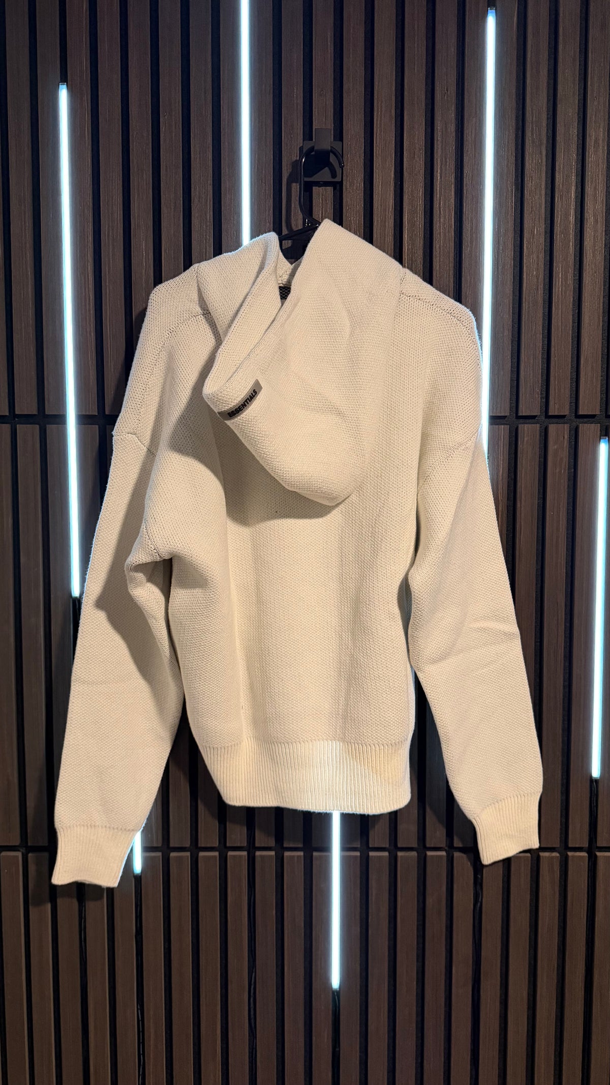 Fear of God Essentials Knit Hoodie Cream
