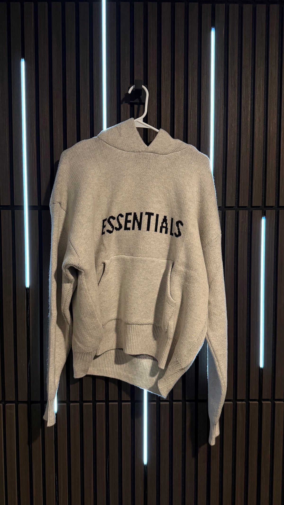 Fear of God Essentials Knit Hoodie Oatmeal