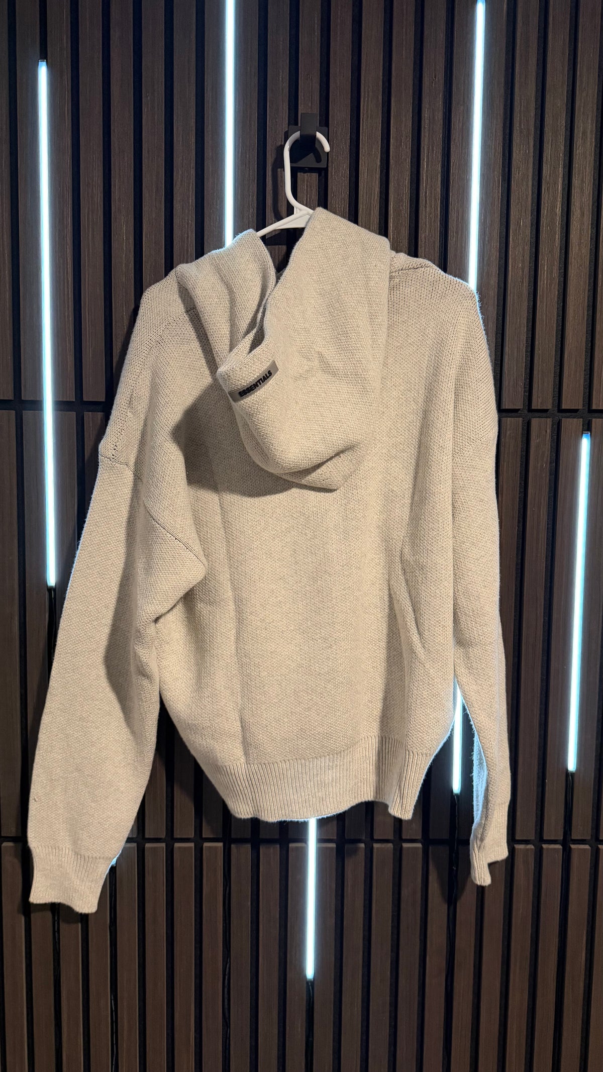 Fear of God Essentials Knit Hoodie Oatmeal