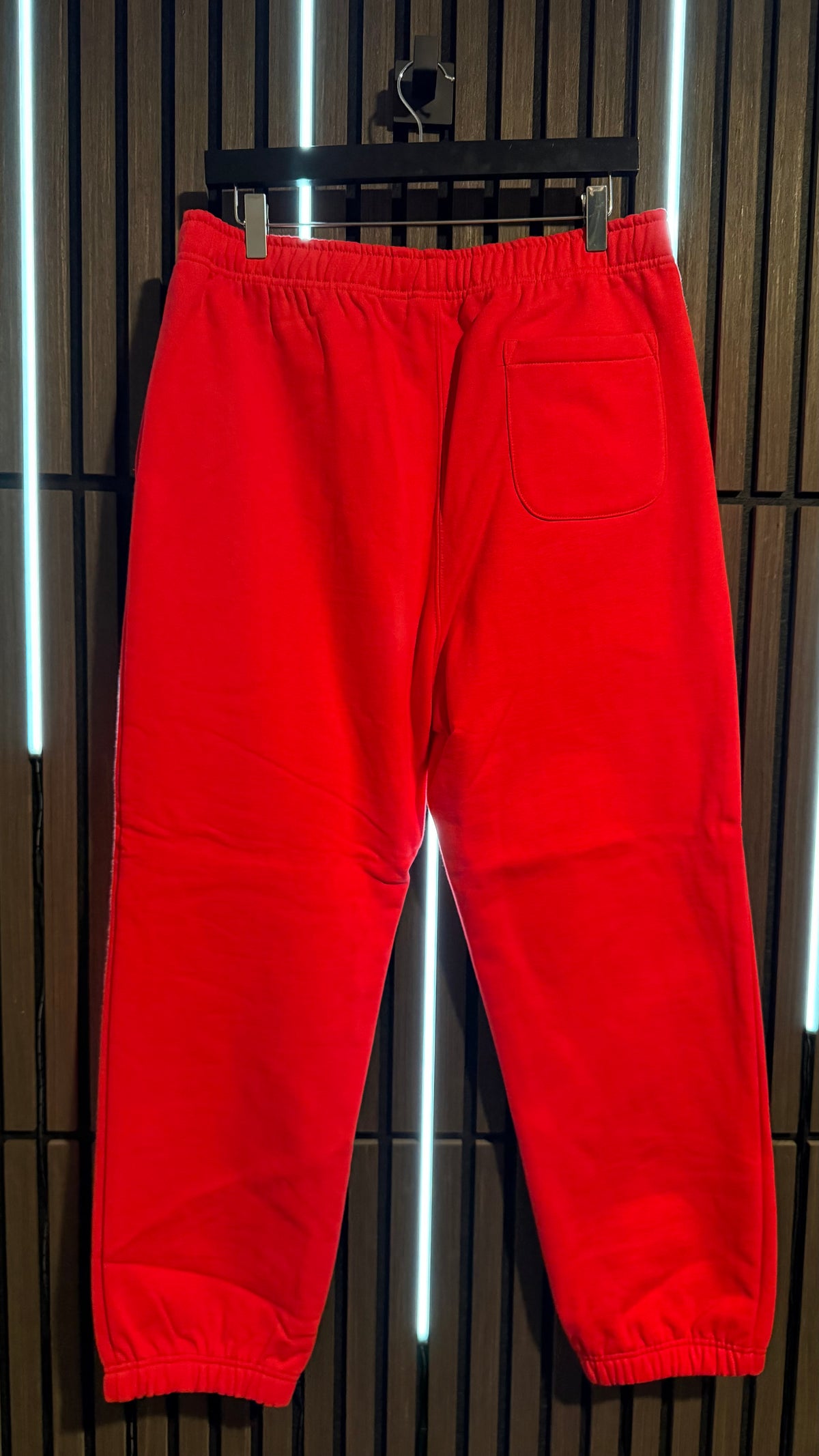 Supreme Satin Appliqué Sweatpant Red