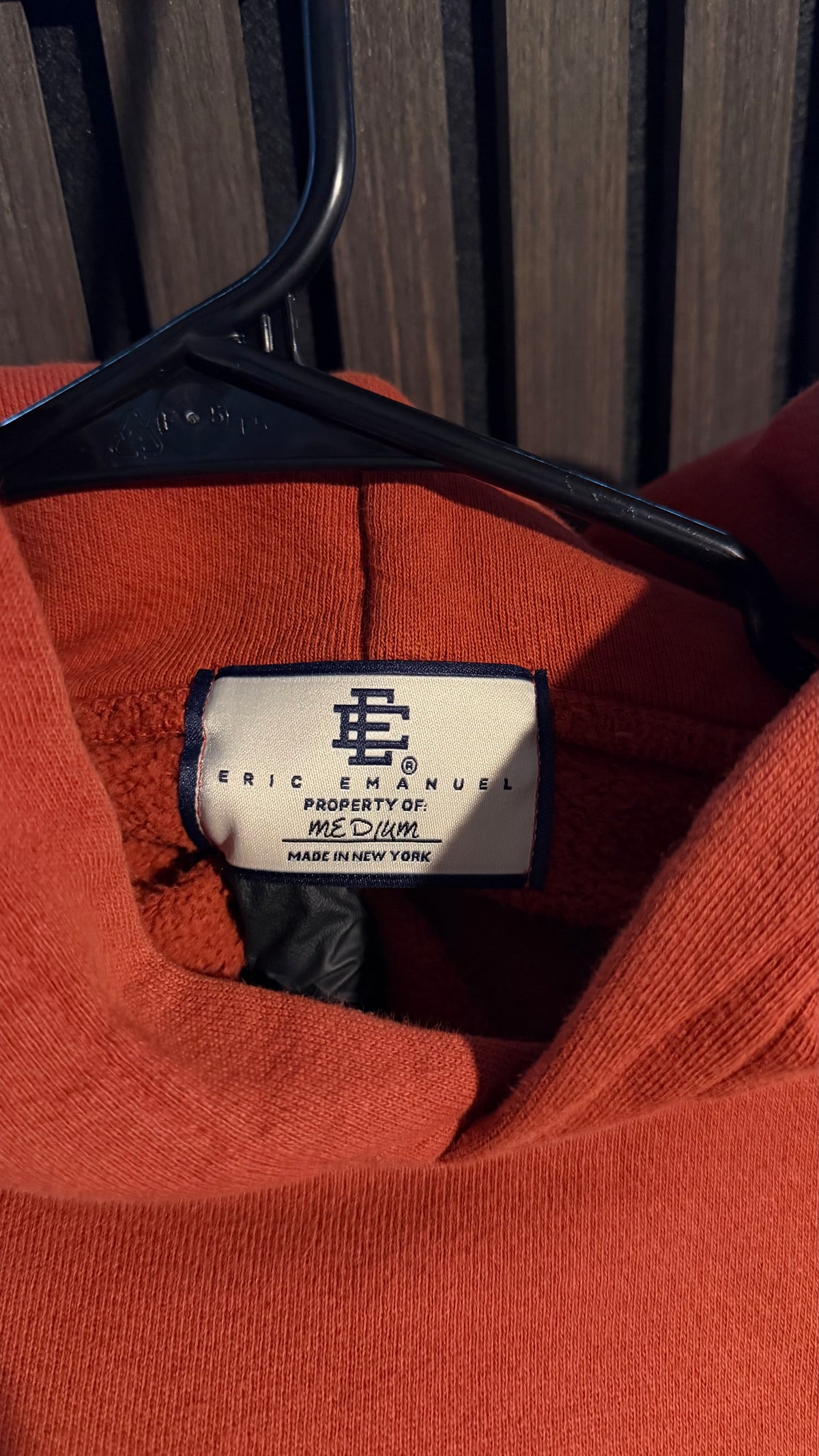 Eric Emanuel EE Basic Hoodie Burnt Orange