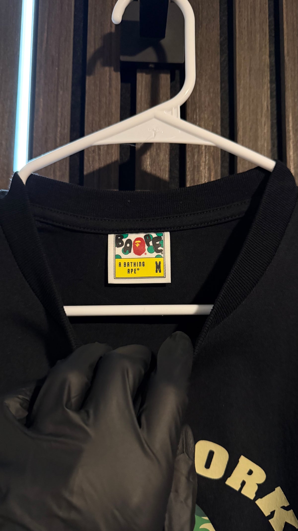 BAPE ABC Camo Busy Works Tee Black