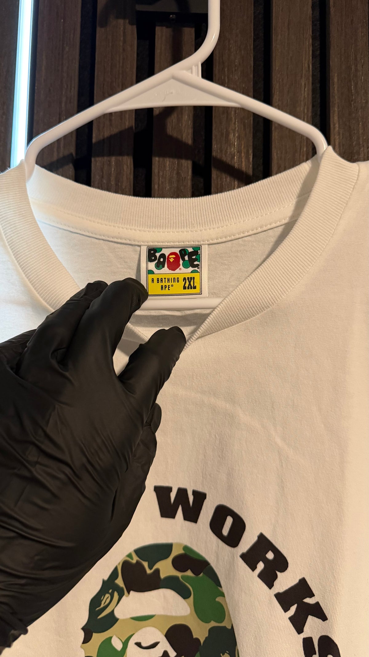 BAPE ABC Camo Busy Works Tee White