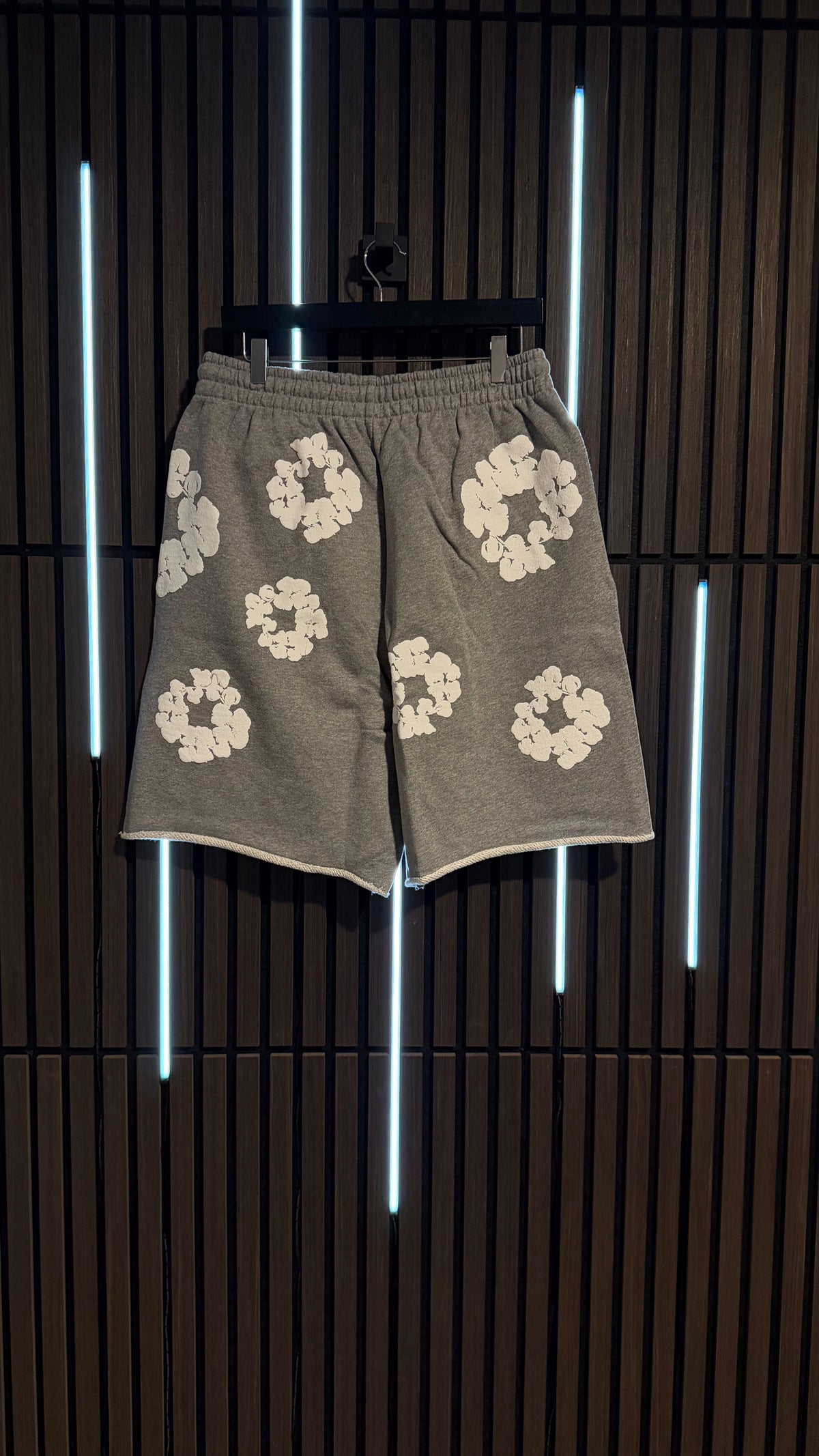 Denim Tears Cotton Wreath Sweatshorts Heather Grey
