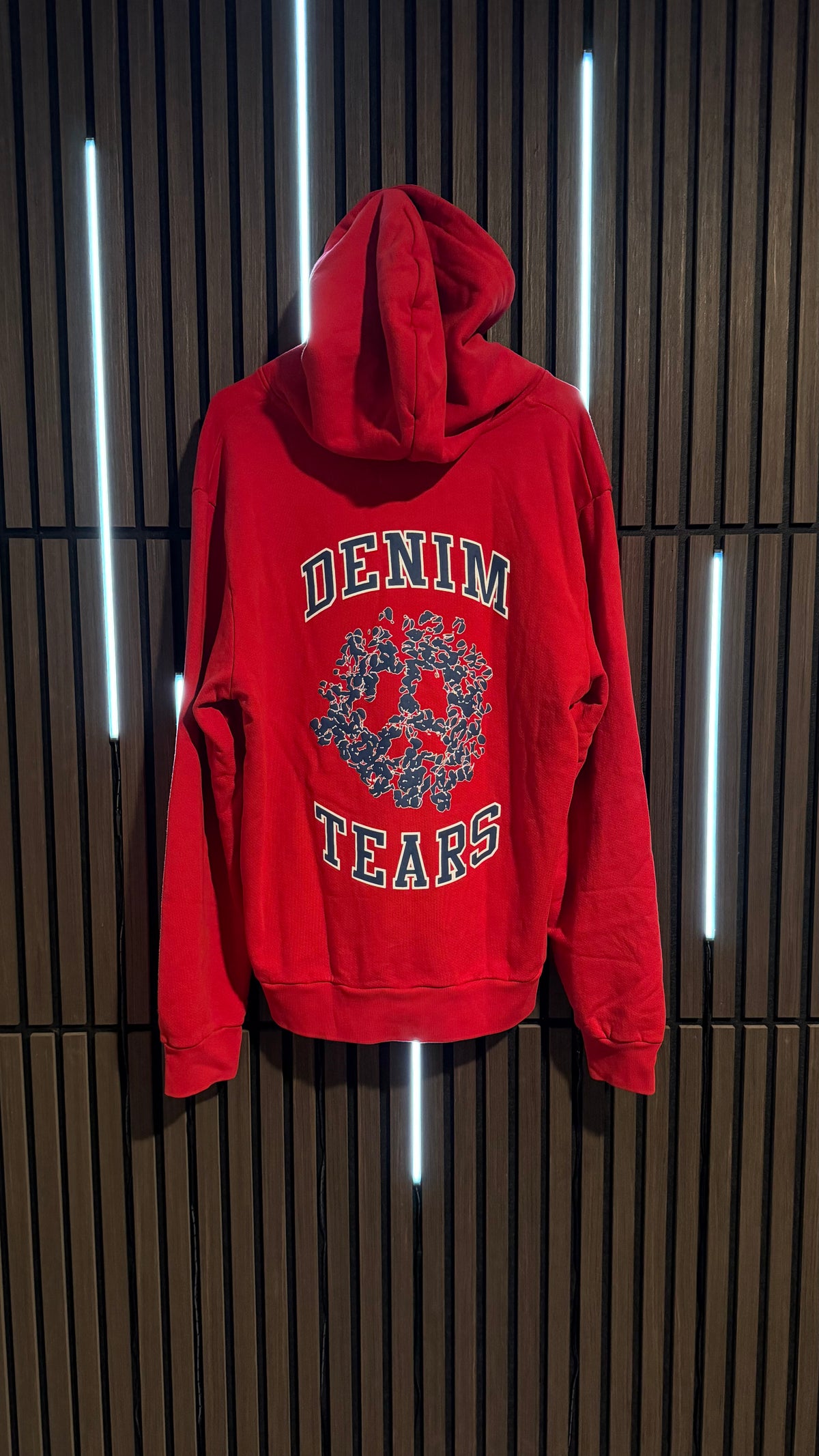 Denim Tears Peace Wreath Zip Hoodie Red