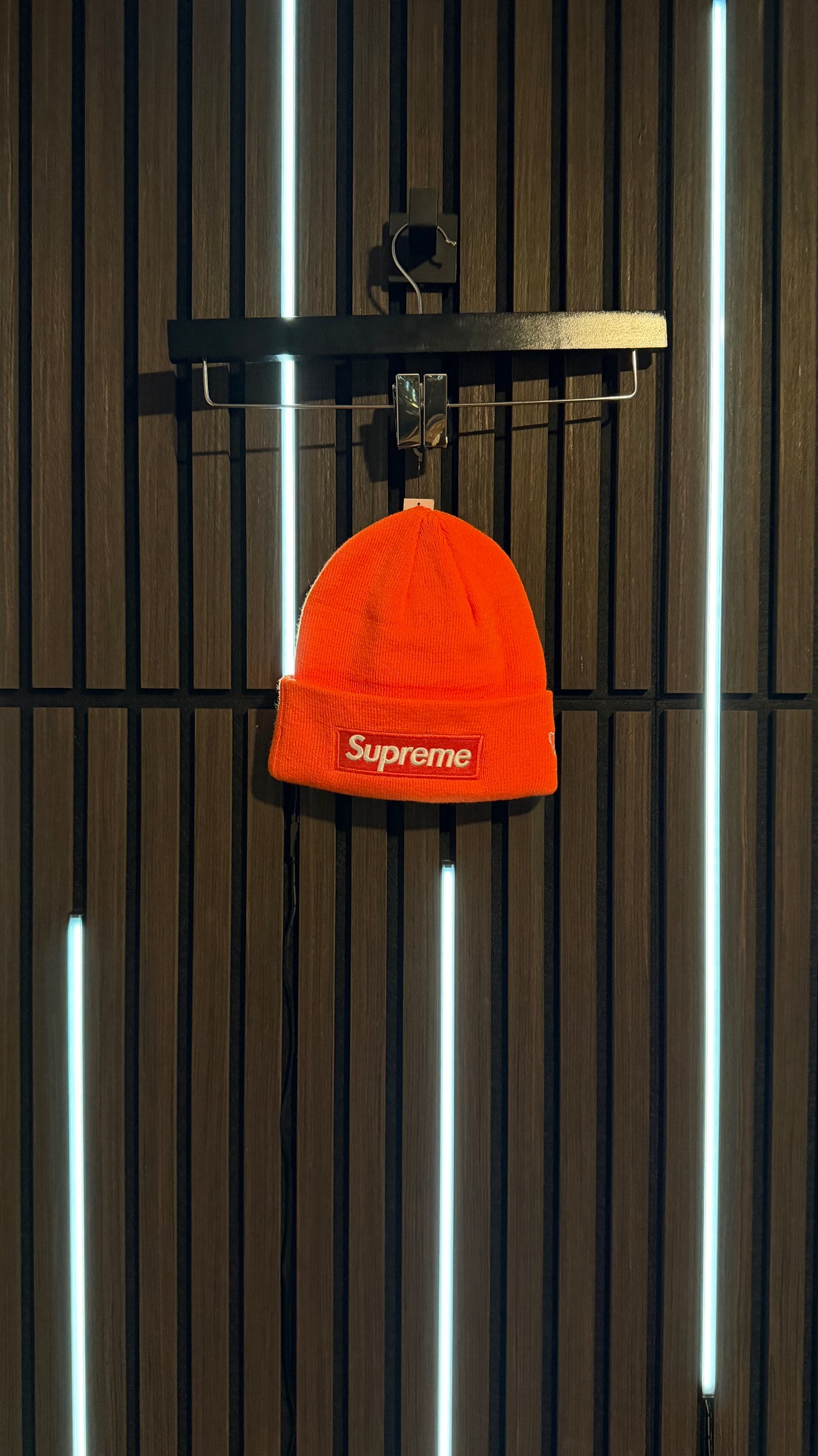 Supreme x New Era Box Logo Beanie Orange