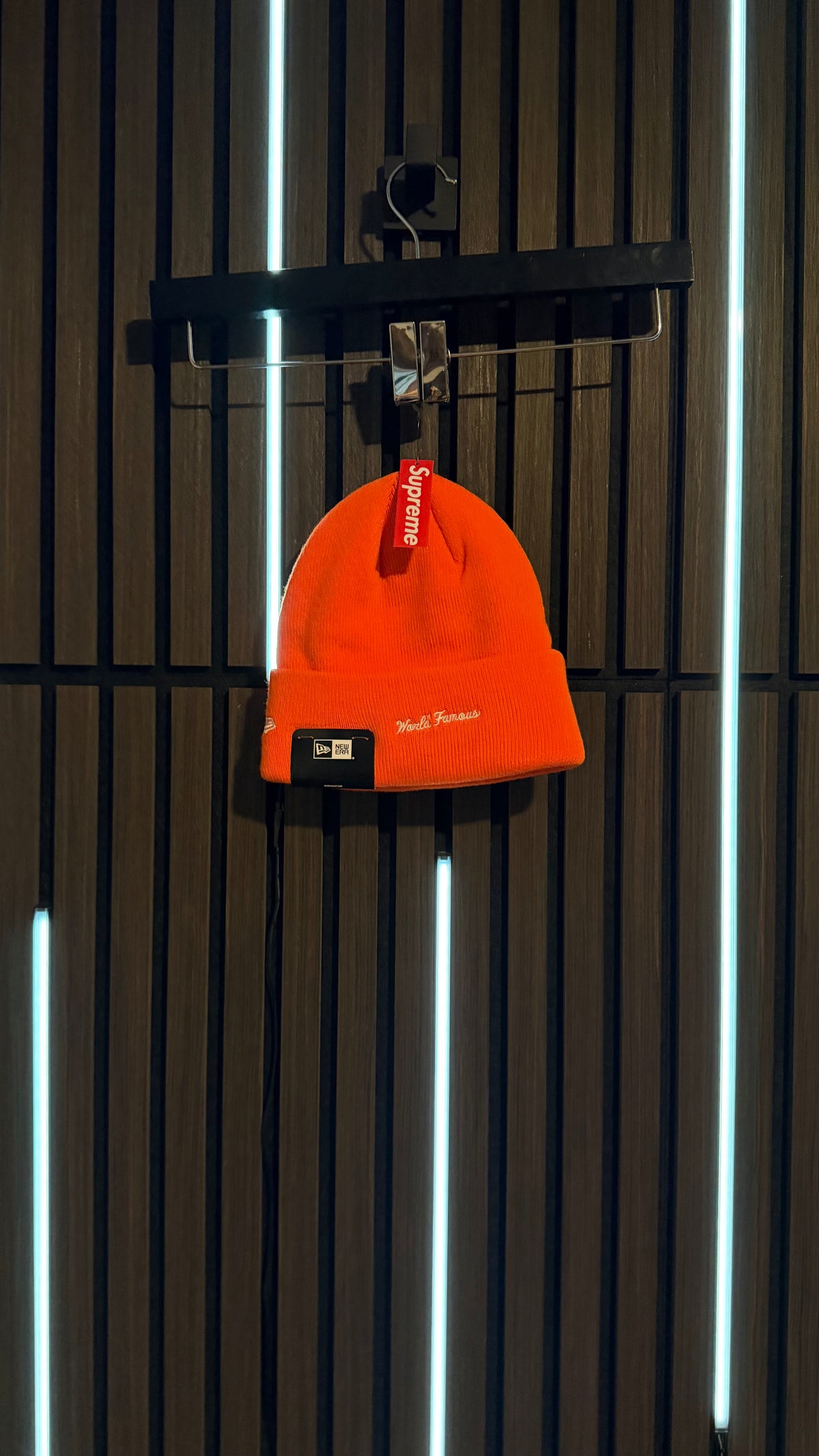 Supreme x New Era Box Logo Beanie Orange