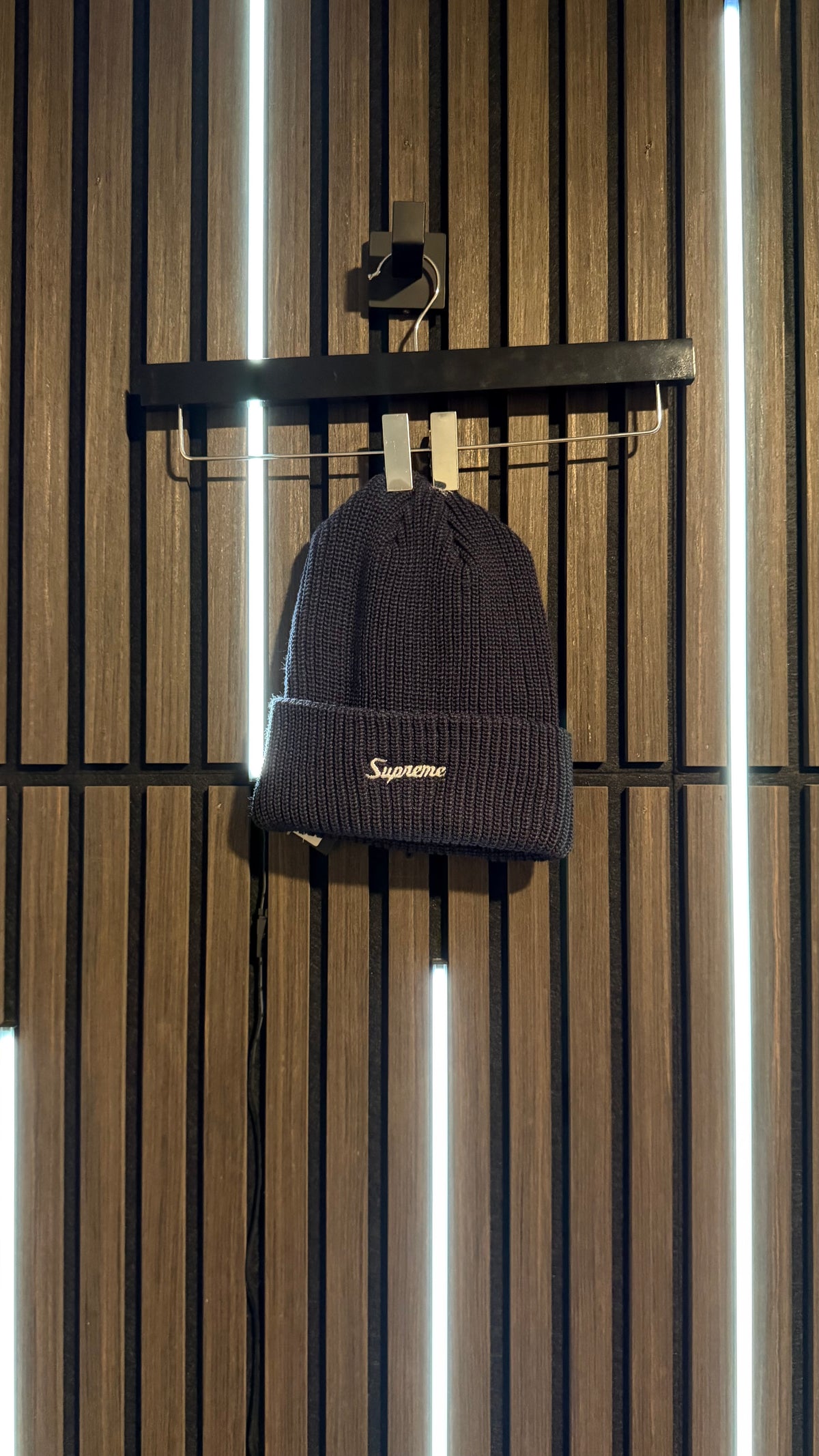 Supreme Loose Gauge Beanie Navy