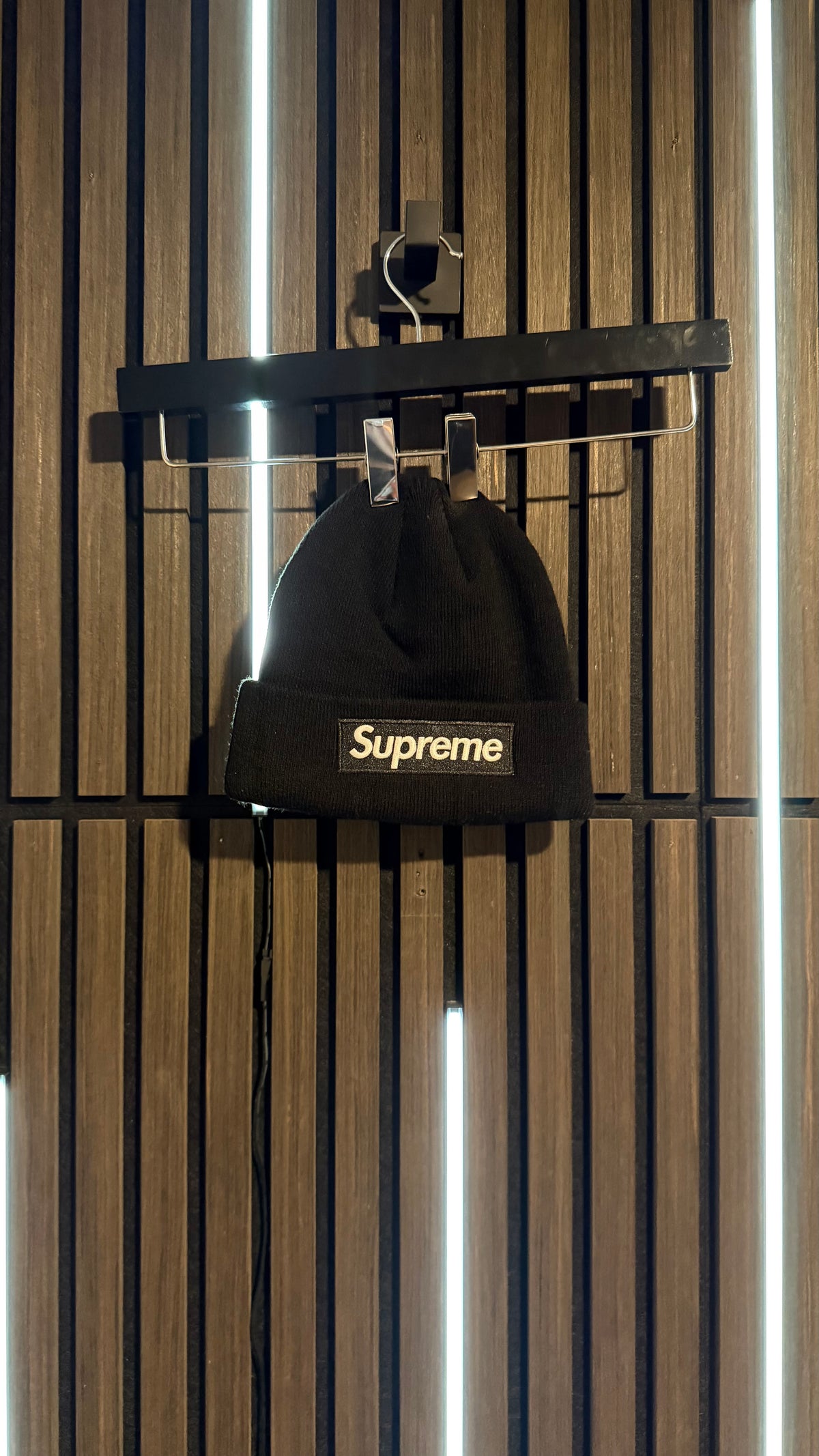 Supreme x New Era Box Logo Beanie Black
