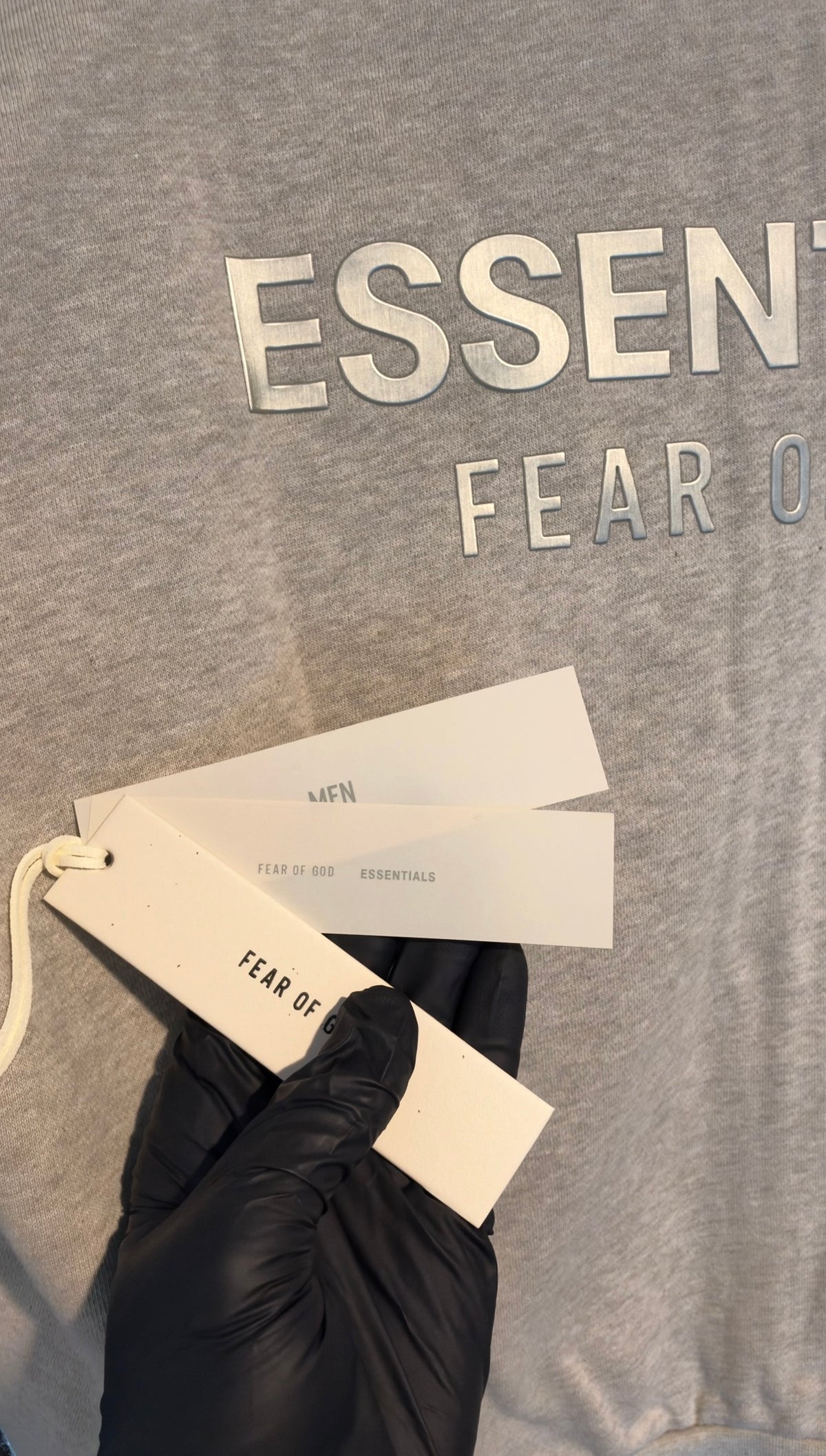 Fear of God Essentials Classic Full Zip Hoodie "Heather Stone" (FW25)