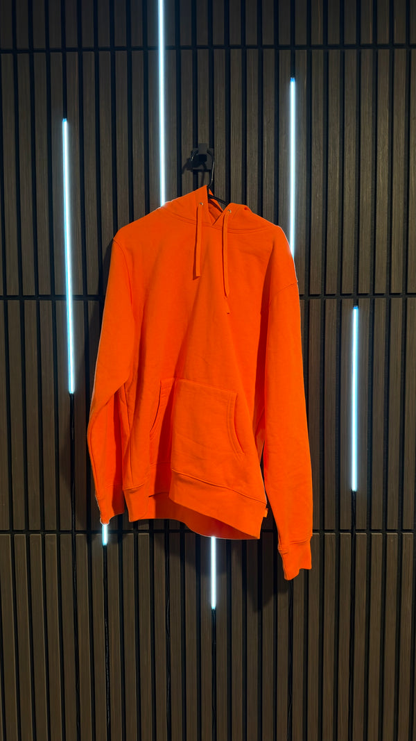 Supreme Satin Appliqué Hooded Sweatshirt Orange