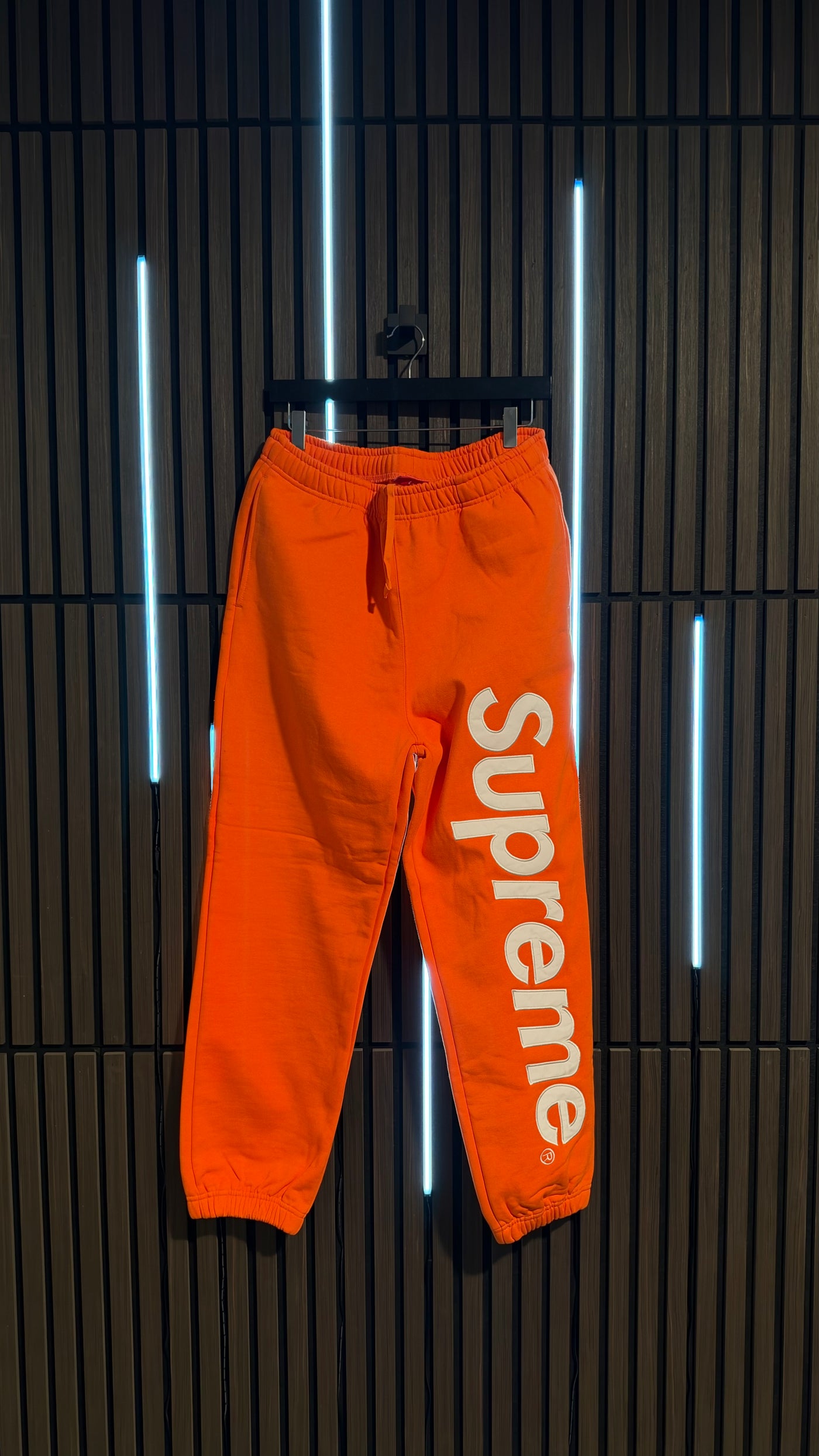 Supreme Satin Appliqué Sweatpant Orange