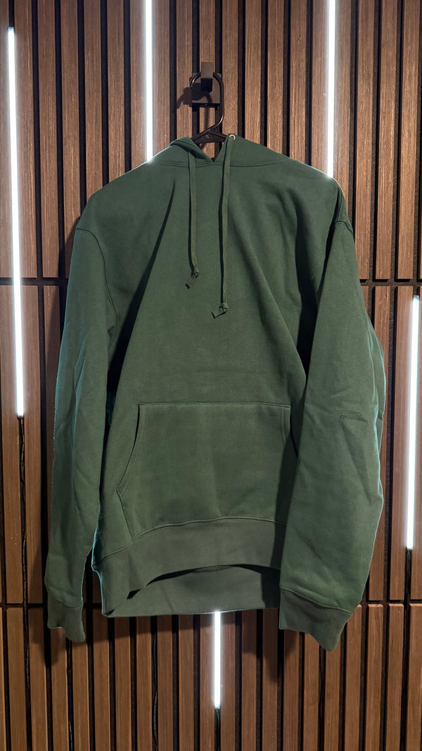 Supreme Satin Appliqué Hooded Sweatshirt Dark Green