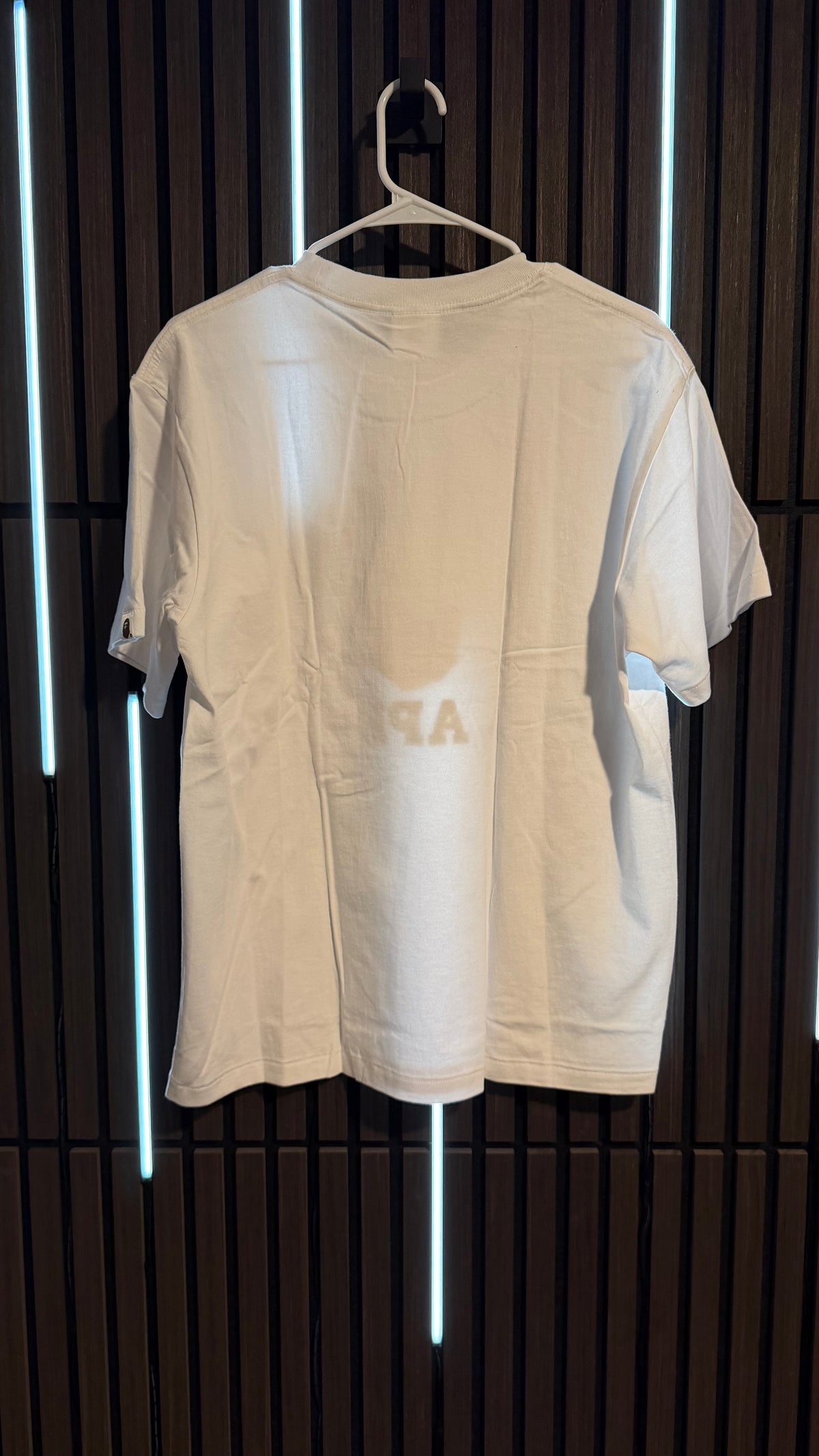 BAPE Check College Tee White/Beige