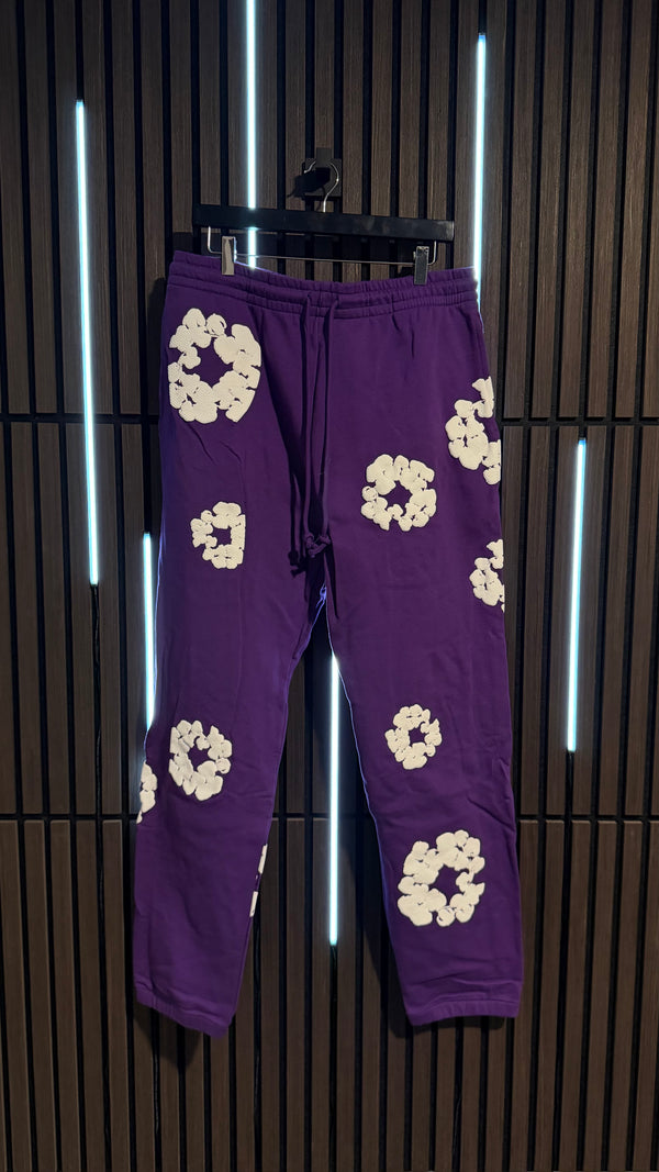 Denim Tears Cotton Wreath Sweatpants Purple
