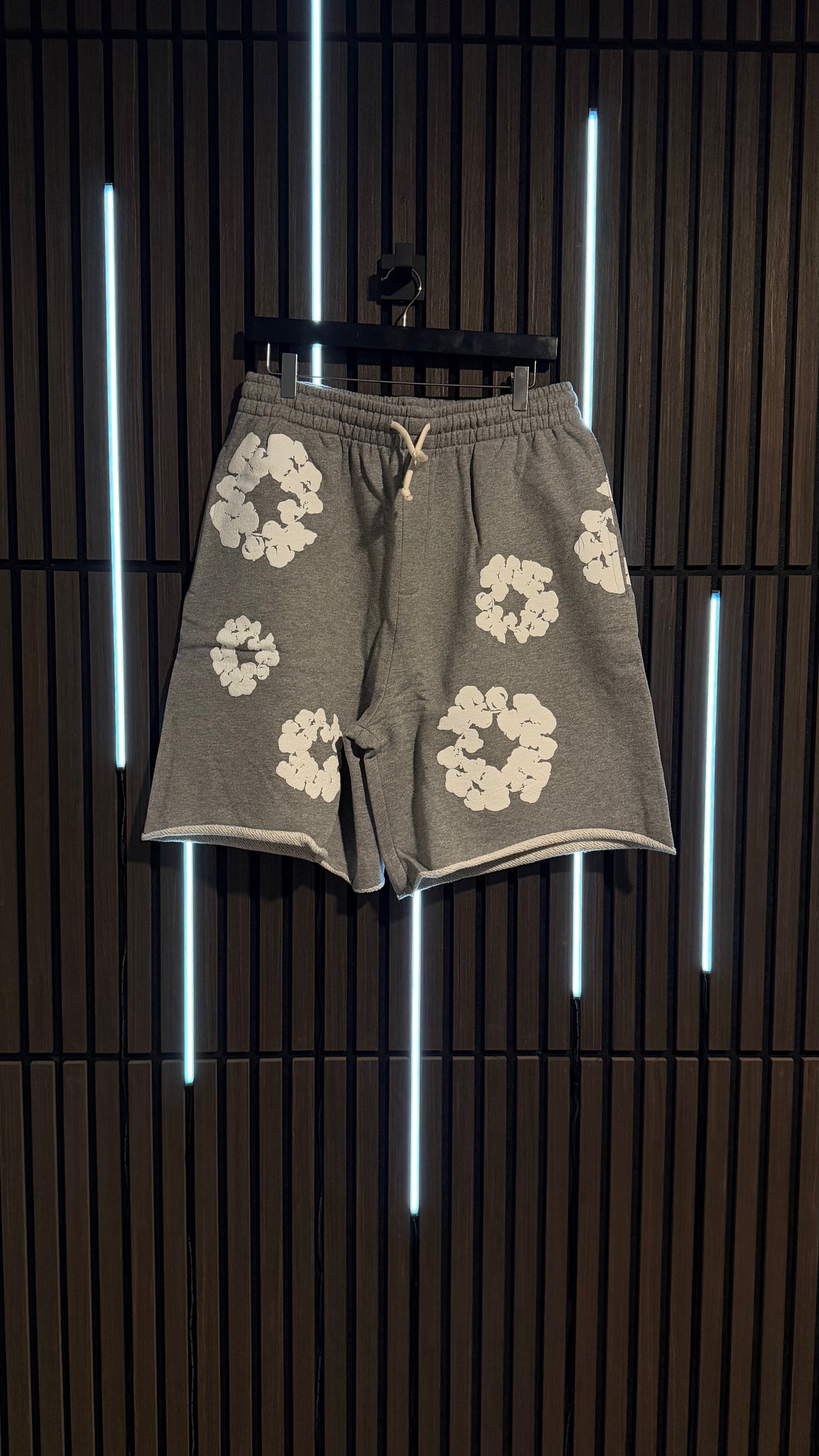 Denim Tears Cotton Wreath Sweatshorts Heather Grey