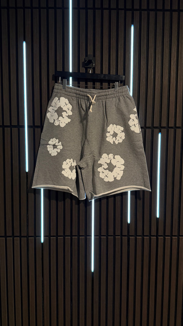 Denim Tears Cotton Wreath Sweatshorts Heather Grey