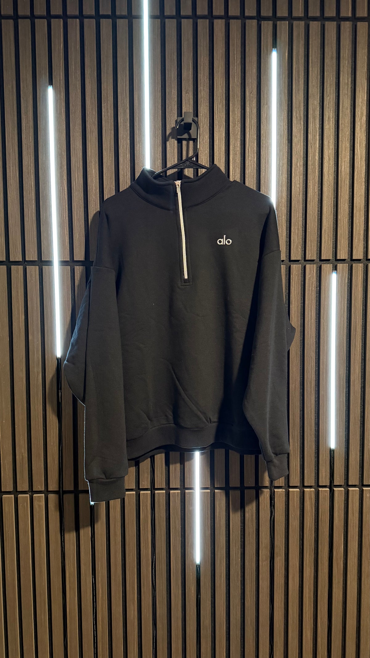 Alo Yoga Accolade 1/4 Zip Pullover Black
