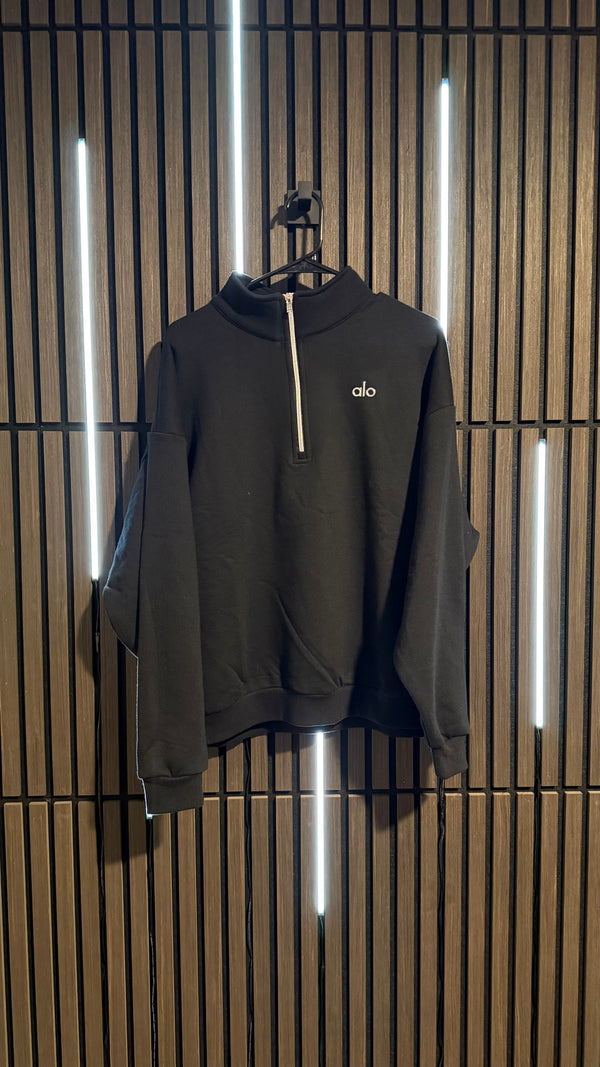 Alo Yoga Accolade 1/4 Zip Pullover Black
