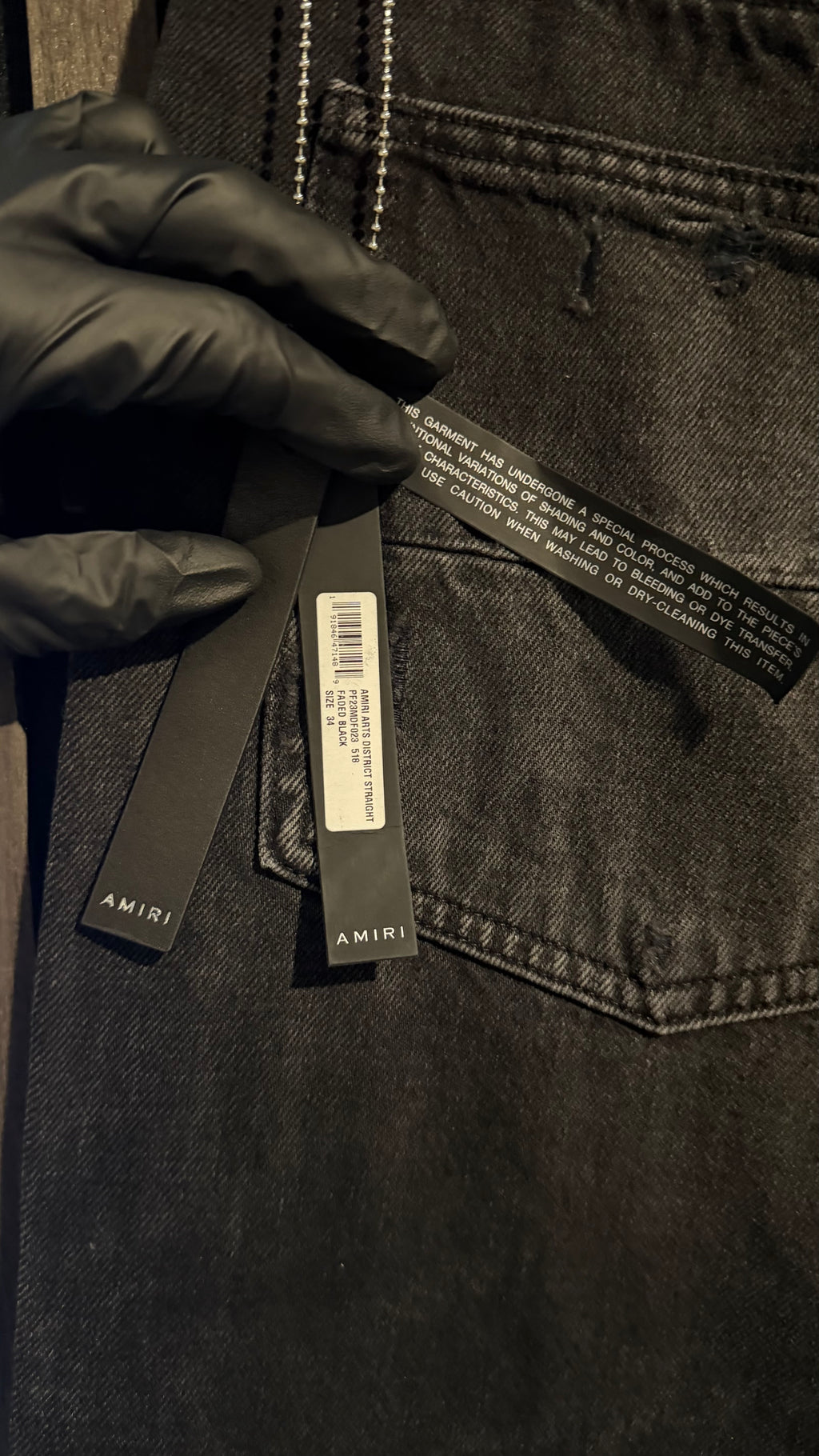 Amiri Arts District Straight Jeans "Faded Black"
