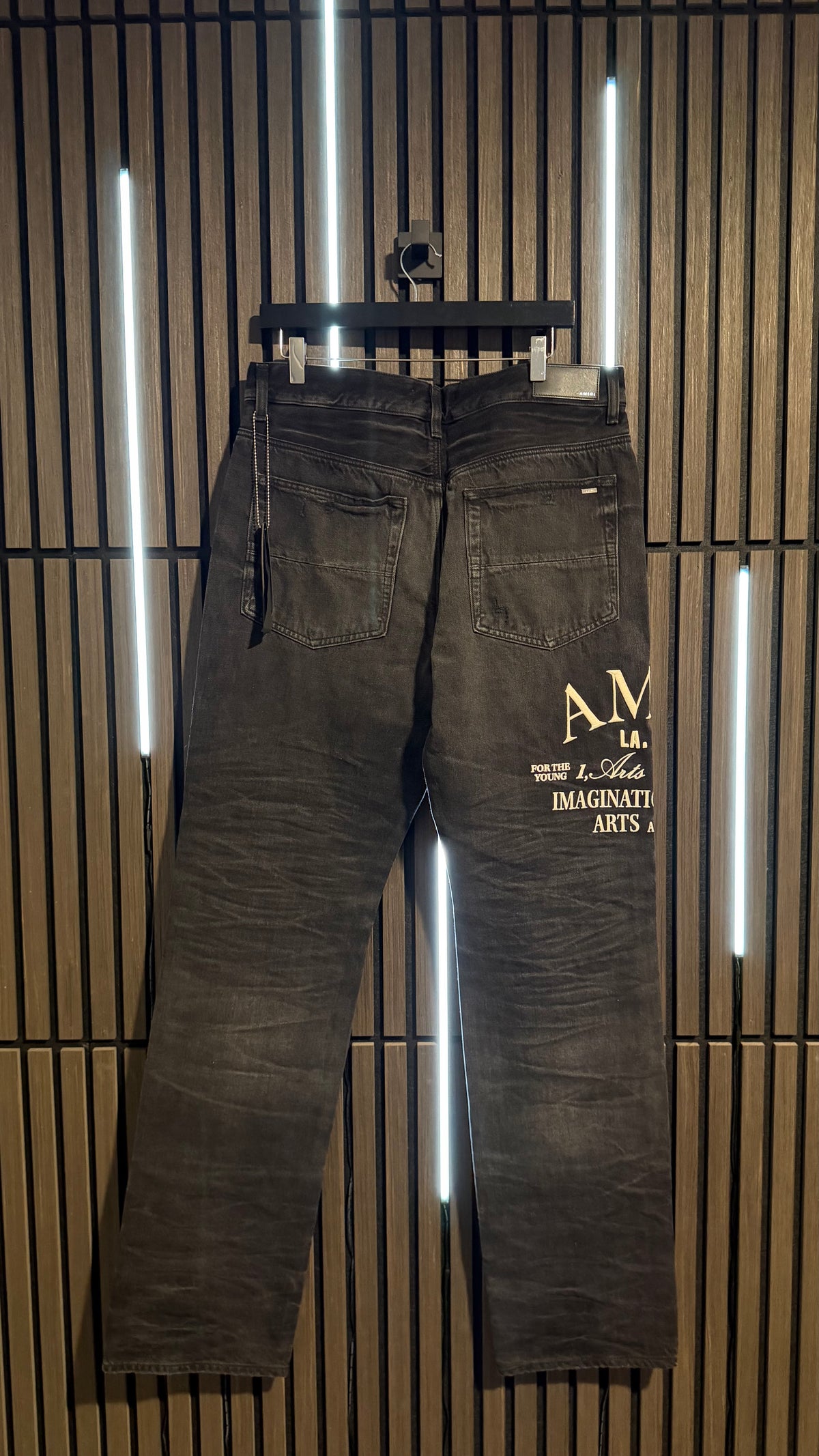 Amiri Arts District Straight Jeans "Faded Black"