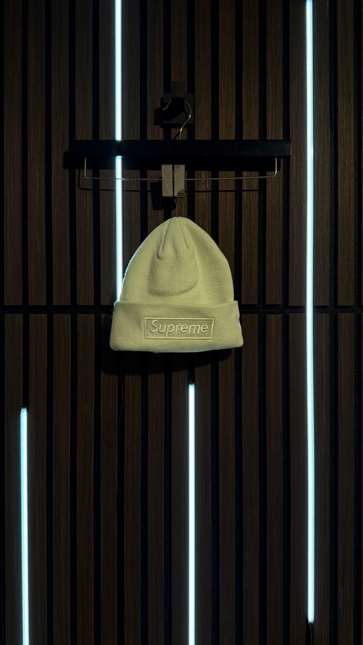 Supreme x New Era Box Logo Beanie Light Green