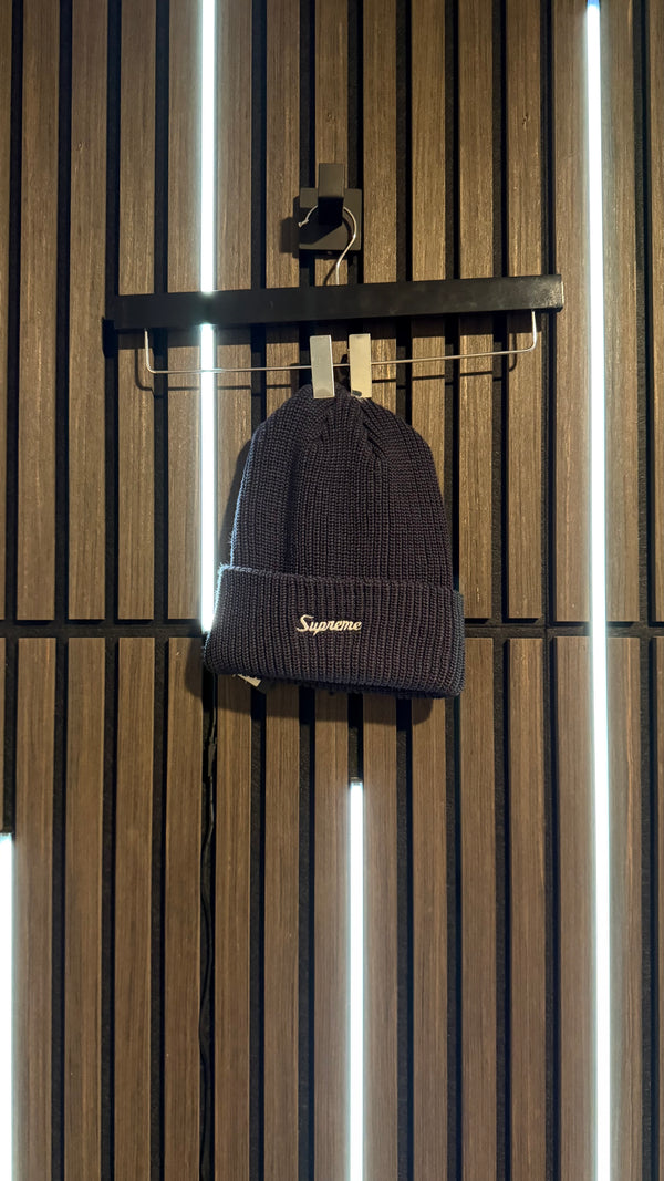 Supreme Loose Gauge Beanie Navy