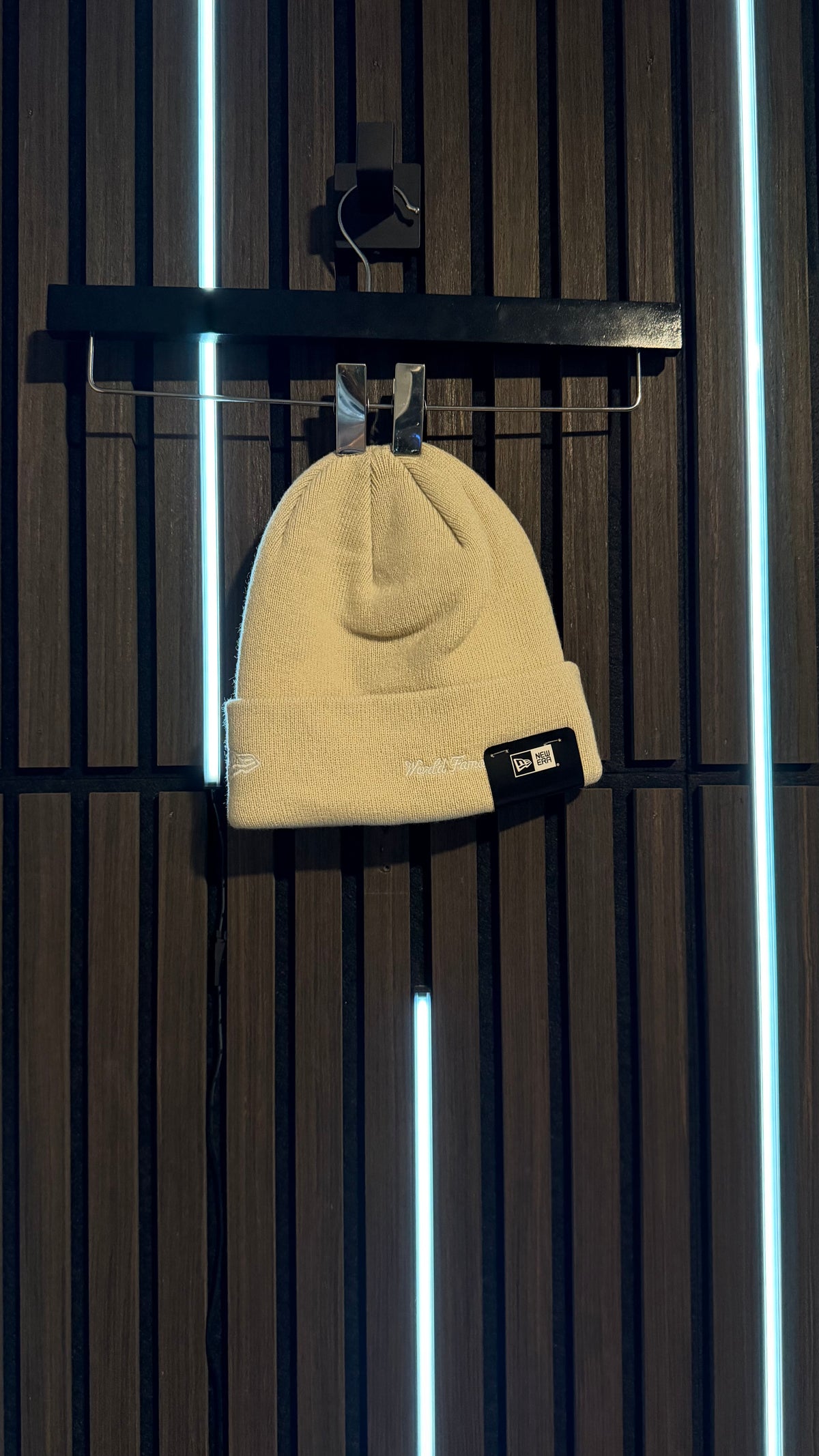 Supreme x New Era Box Logo Beanie Tan
