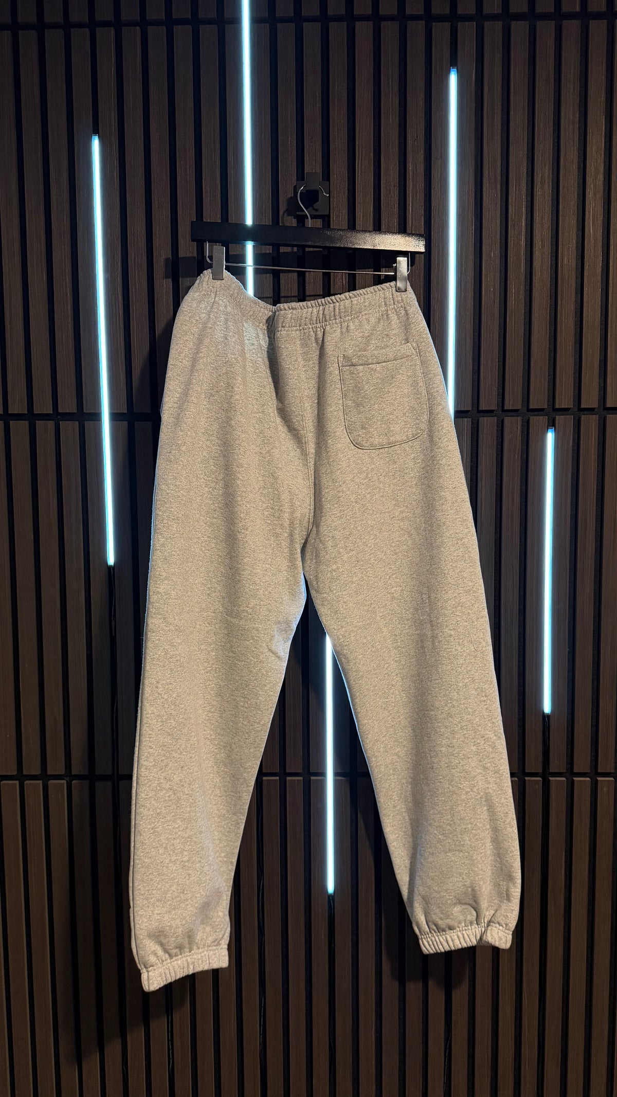 Supreme Satin Appliqué Sweatpant Heather Grey