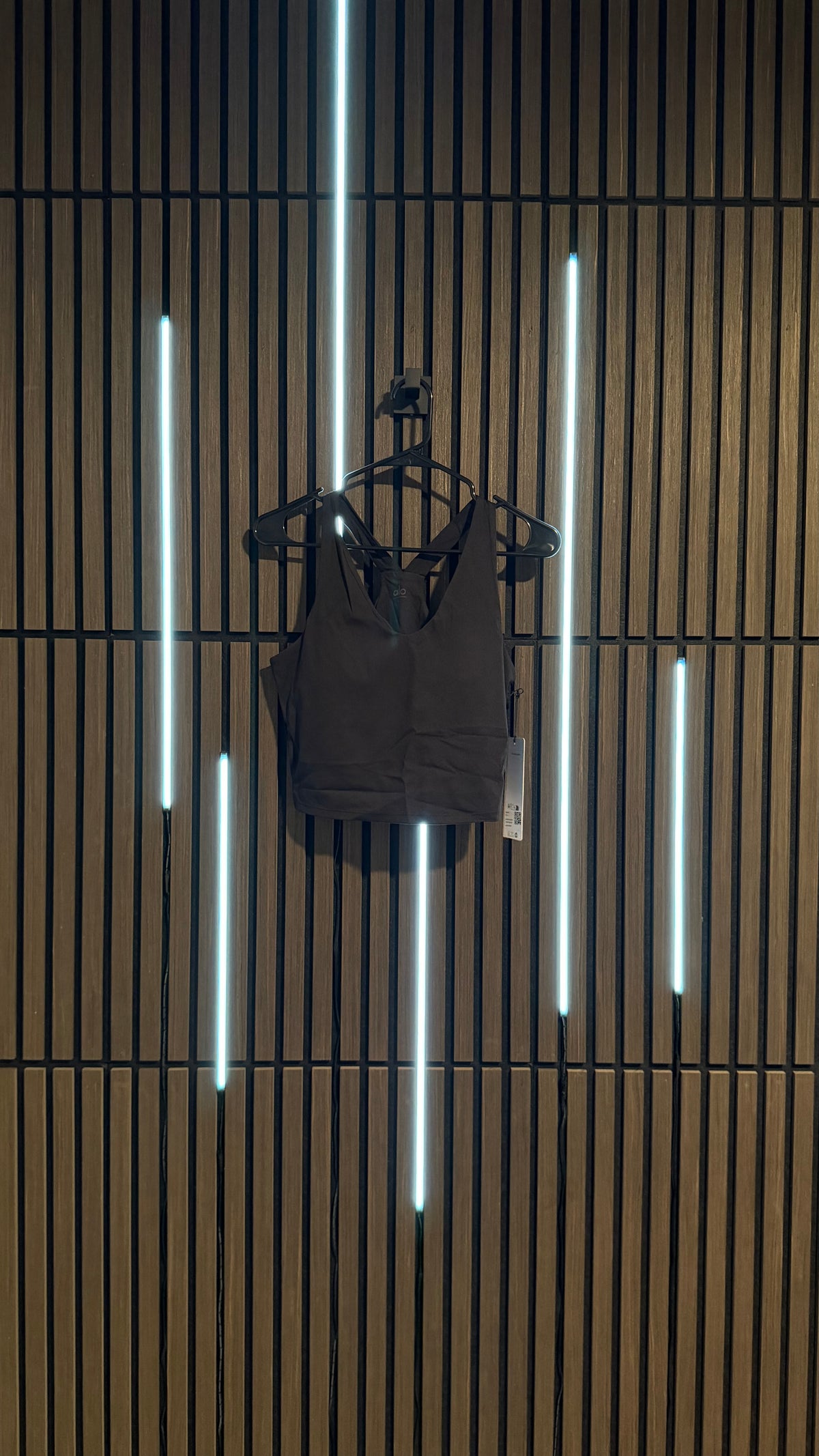 Alo Yoga Airbrush Real Bra Tank Black